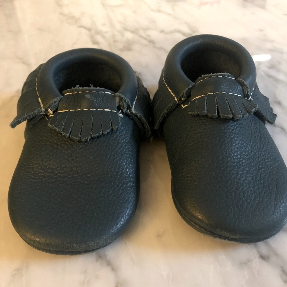 Dark green Freshly Picked Leather Moccasins